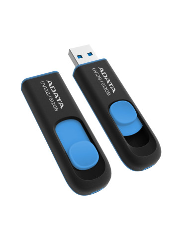 ADATA UV128 USB-muisti 512 GB USB A-tyyppi 3.2 Gen 1 (3.1 Gen 1) musta, Sininen ADATA UV128 USB-muisti 512 GB USB A-tyyppi 3.2 Gen 1 (3.1 Gen 1) musta, Sininen
