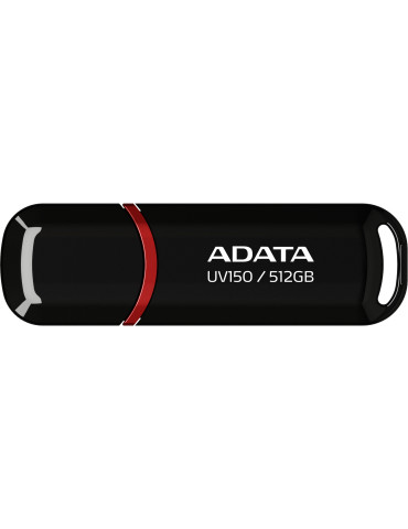 ADATA UV150 USB-muisti 512 GB USB A-tyyppi 3.2 Gen 1 (3.1 Gen 1) musta, Punainen ADATA UV150 USB-muisti 512 GB USB A-tyyppi 3.2 Gen 1 (3.1 Gen 1) musta, Punainen
