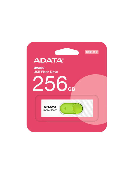 ADATA UV320 USB flash drive 256 GB USB Type-A 3.2 Gen 1 (3.1 Gen 1) Green, White
