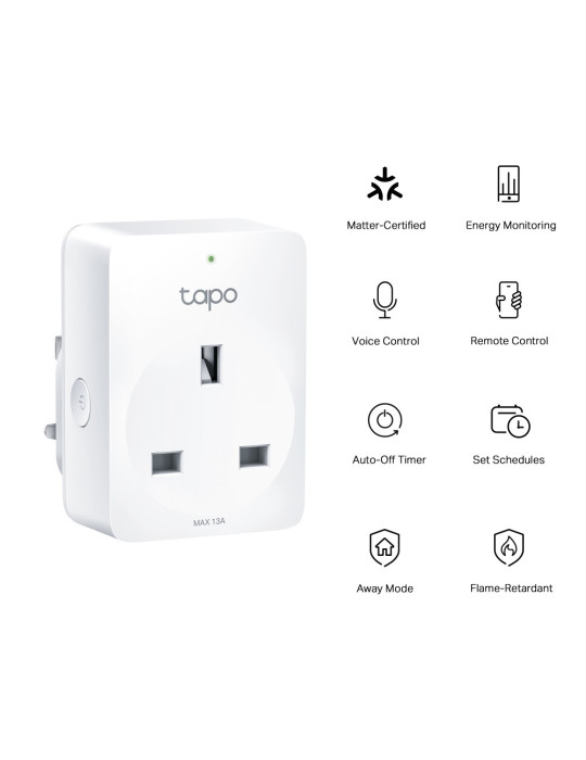 TP-Link Tapo P110M smart plug 2990 W White