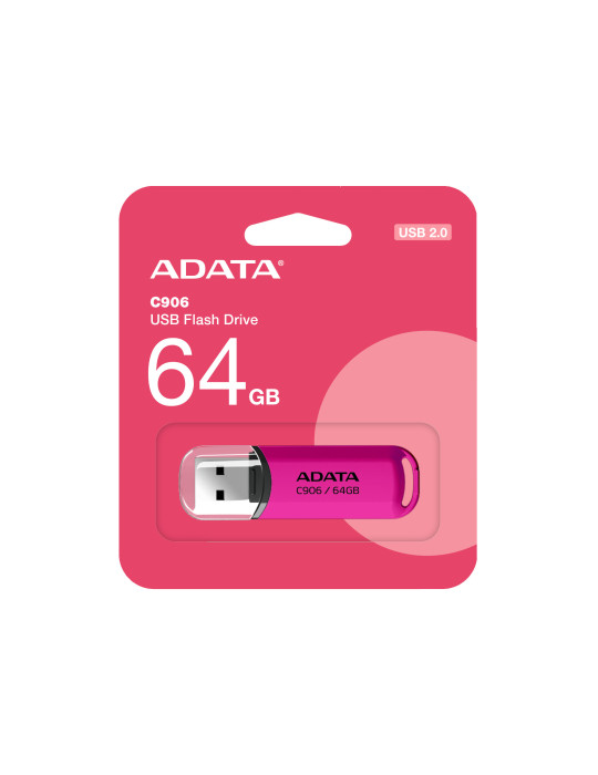 ADATA AC906-64G-RPP USB flash drive 64 GB USB Type-A 2.0 Pink