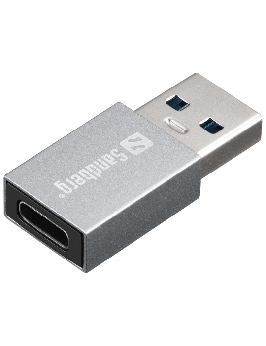 Sandberg 136-46 cable gender changer USB-A USB-C Aluminum