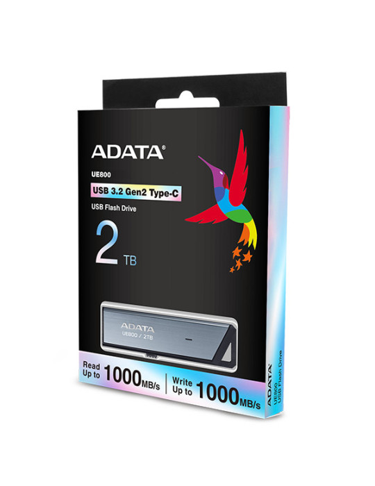 ADATA AELI-UE800-2T-CSG USB flash drive 2 TB USB Type-C 3.2 Gen 2 (3.1 Gen 2) Silver