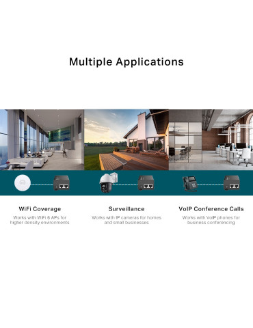 TP-Link Omada POE260S PoE adapter 2.5 Gigabit Ethernet, Fast Ethernet, Gigabit Ethernet