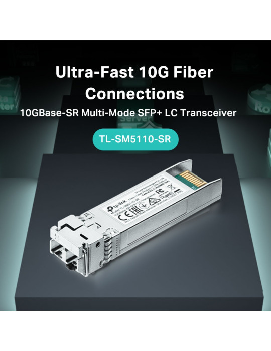 TP-Link TL-SM5110-SR network transceiver module Fiber optic 10000 Mbit s SFP+ 850 nm
