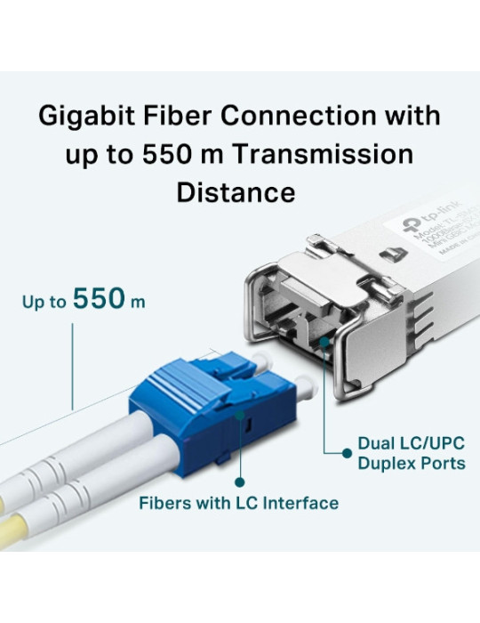TP-Link TL-SM311LM network transceiver module Fiber optic 1250 Mbit s mini-GBIC SFP 850 nm