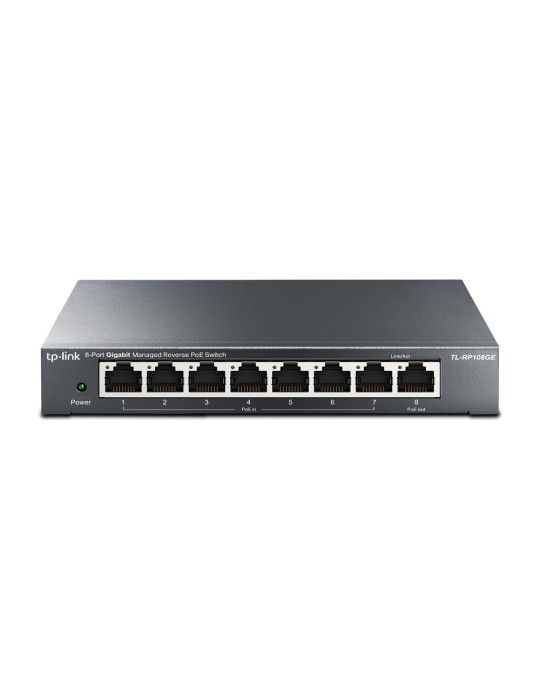 TP-Link TL-RP108GE network switch Managed L2 Gigabit Ethernet (10 100 1000) Power over Ethernet (PoE) Black