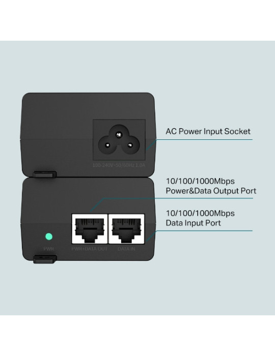 TP-Link TL-POE160S PoE adapter Gigabit Ethernet