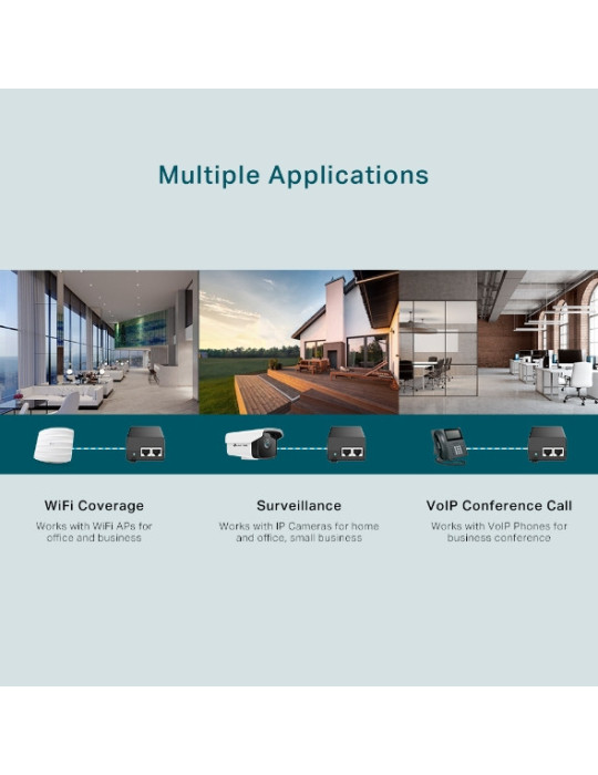 TP-Link TL-POE160S PoE adapter Gigabit Ethernet