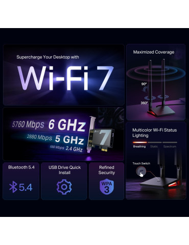 TP-Link Archer TBE550E Internal WLAN   Bluetooth 9300 Mbit s