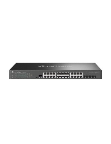 TP-Link Omada SG3428X network switch Managed L2+ L3 Gigabit Ethernet (10 100 1000) 1U Black