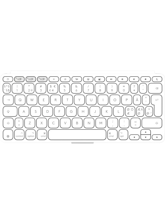 Logitech 920-013015 keyboard Universal Bluetooth QWERTY Nordic White