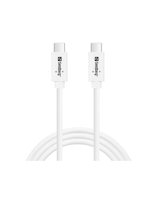 Sandberg 136-53 USB cable USB 3.2 Gen 2 (3.1 Gen 2) 39.4" (1 m) USB C White