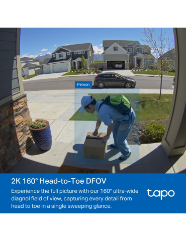 TP-Link Tapo D210 video intercom system 3 MP Black, White