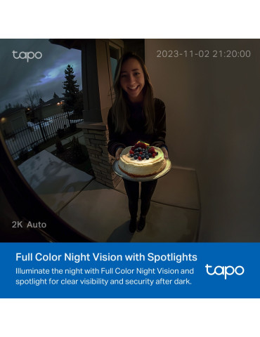 TP-Link Tapo D210 video intercom system 3 MP Black, White