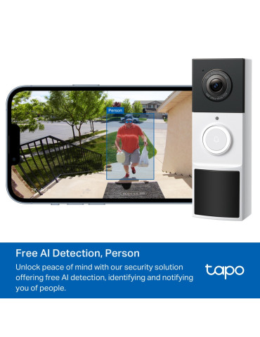TP-Link Tapo D210 video intercom system 3 MP Black, White