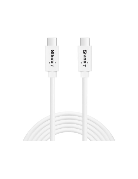 Sandberg 136-54 USB cable USB 3.2 Gen 2 (3.1 Gen 2) 78.7" (2 m) USB C White