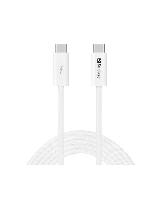Sandberg 136-57 USB cable USB4 Gen 3x2 78.7" (2 m) USB C White