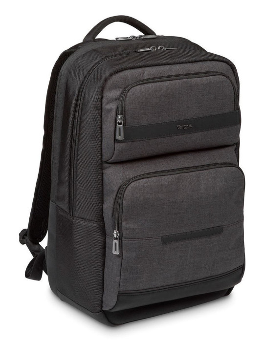 Targus CitySmart backpack Casual backpack Black, Gray Faux leather, Polyurethane (PU)