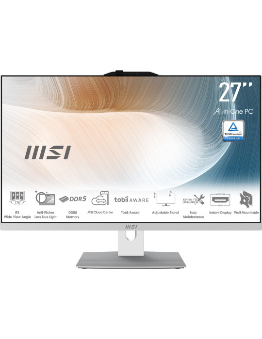 MSI Modern AM272P 1M-846EU All-in-One PC workstation Intel Core 7 150U 27" 1920 x 1080 pixels 16 GB DDR5-SDRAM 1 TB SSD Windows