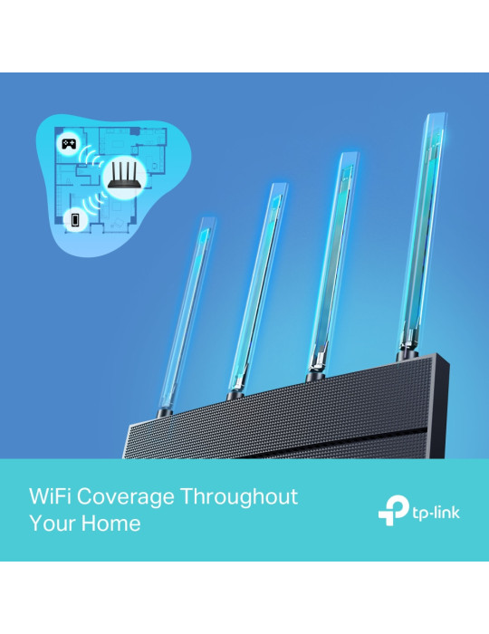 TP-Link Archer AX12 wireless router Fast Ethernet Dual-band (2.4 GHz   5 GHz) Black