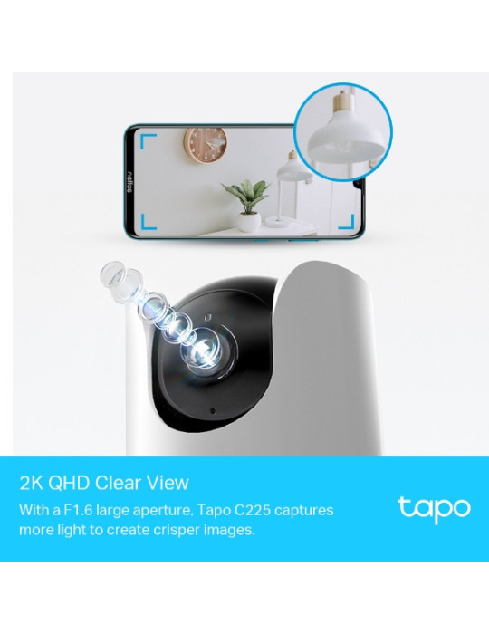 TP-Link Tapo C225 Tower IP-turvakamera Sisätila 2560 x 1440 pikseliä Vastaanotto