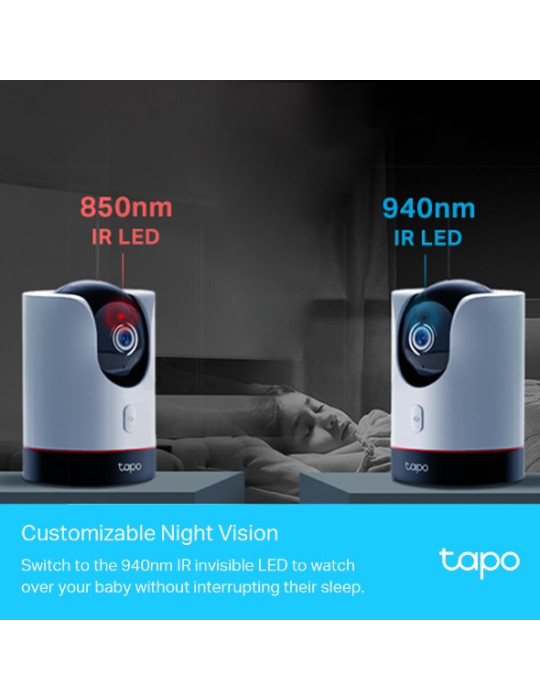 TP-Link Tapo C225 Tower IP-turvakamera Sisätila 2560 x 1440 pikseliä Vastaanotto