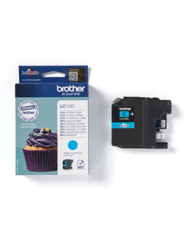 Brother LC123C bläckpatroner 1 styck Original Cyan
