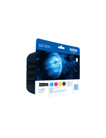 Brother LC1280XLVALBP ink cartridge 4 pc(s) Original Black, Cyan, Magenta, Yellow
