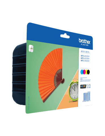 Brother LC-129XLVALBP ink cartridge 4 pc(s) Original Black, Cyan, Maroon, Yellow