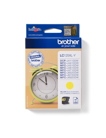Brother LC-125XLY ink cartridge 1 pc(s) Original Yellow
