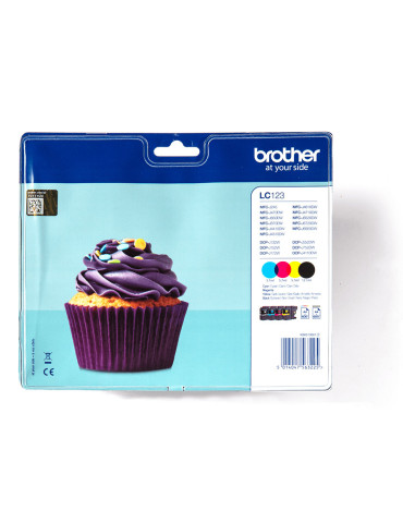 Brother LC123VALBPDR ink cartridge 1 pc(s) Original Black, Cyan, Magenta, Yellow