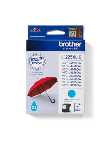 Brother LC225XLC ink cartridge 1 pc(s) Original Cyan