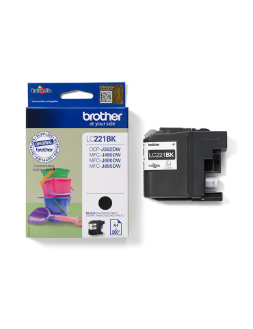 Brother LC221BK ink cartridge 1 pc(s) Original Black