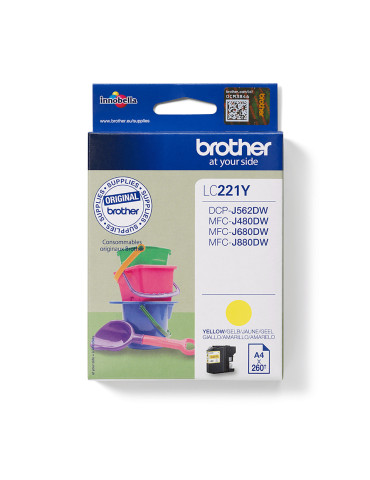 Brother LC221Y ink cartridge 1 pc(s) Original Yellow