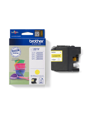 Brother LC221Y ink cartridge 1 pc(s) Original Yellow