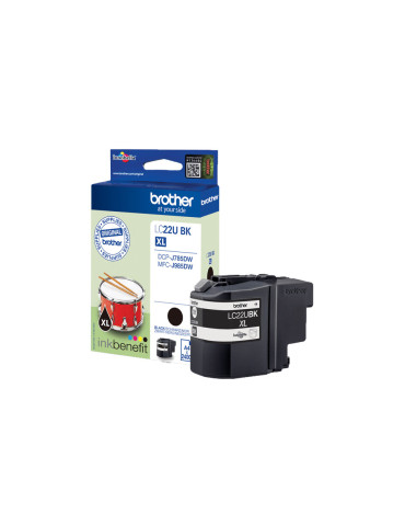 Brother LC22UBK ink cartridge 1 pc(s) Original Black