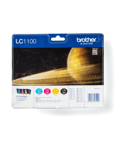 Brother LC1100VALBP ink cartridge 4 pc(s) Original Black, Cyan, Magenta, Yellow