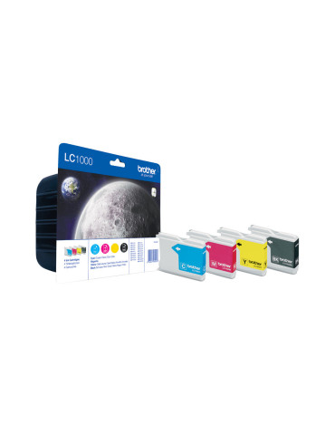 Brother LC1000VALBP ink cartridge 4 pc(s) Original Black, Cyan, Magenta, Yellow