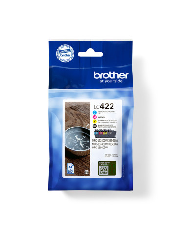 Brother LC422VAL ink cartridge 4 pc(s) Original Black, Cyan, Magenta, Yellow