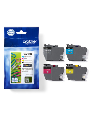 Brother LC422XLVAL ink cartridge 4 pc(s) Original Black, Cyan, Magenta, Yellow