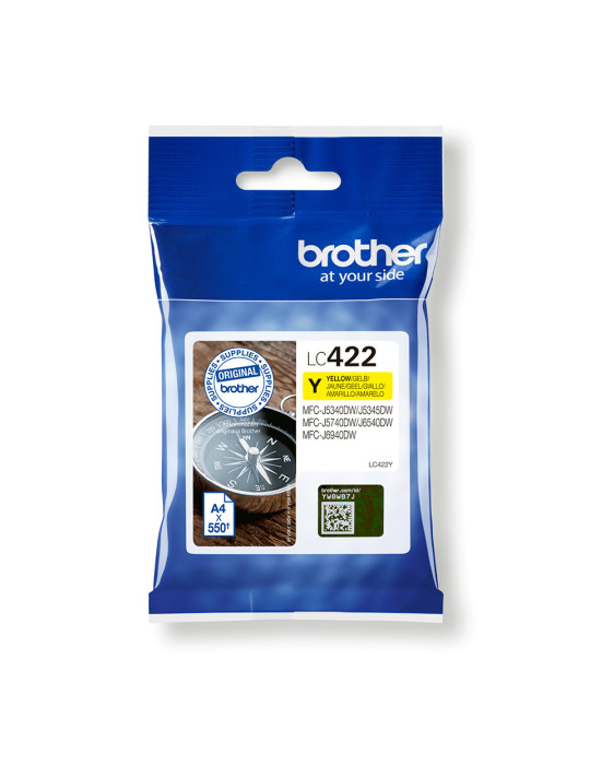 Brother LC-422Y ink cartridge 1 pc(s) Original Yellow