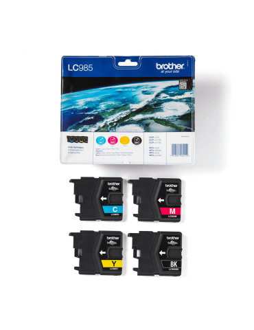 Brother LC985VALBP ink cartridge 4 pc(s) Original Black, Cyan, Magenta, Yellow
