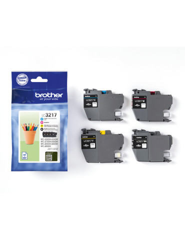 Brother LC3217VAL ink cartridge 4 pc(s) Original Black, Cyan, Magenta, Yellow