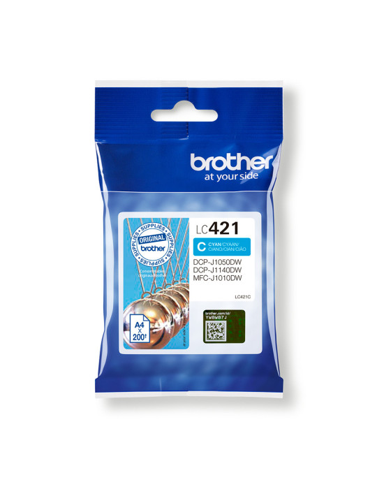 Brother LC421C bläckpatroner 1 styck Original Cyan