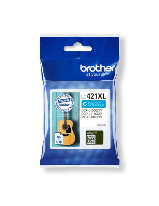 Brother LC-421XLC bläckpatroner 1 styck Original Hög (XL) avkastning Cyan