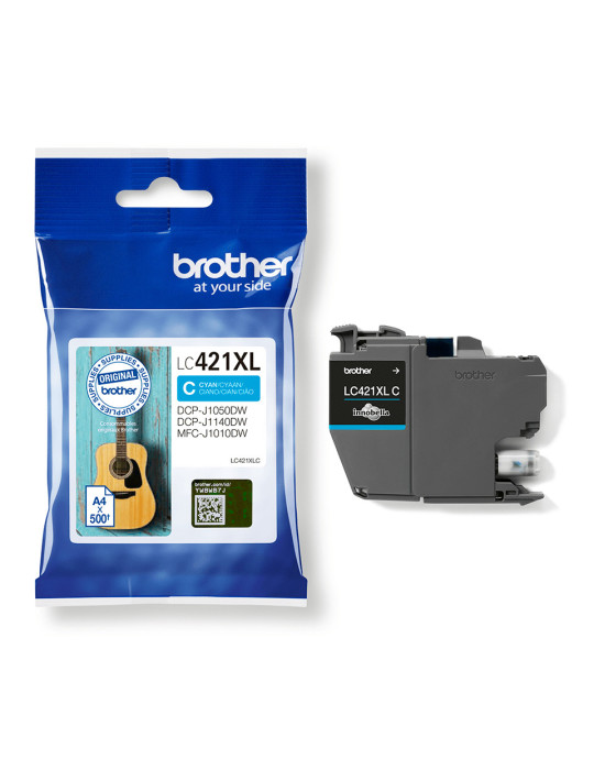 Brother LC-421XLC bläckpatroner 1 styck Original Hög (XL) avkastning Cyan