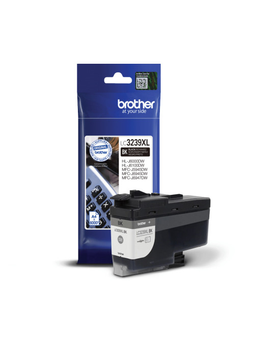 Brother LC-3239XLBK mustekasetti 1 kpl Alkuperäinen Korkea (XL) värintuotto musta
