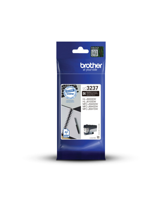 Brother LC3237BK mustekasetti 1 kpl Alkuperäinen musta