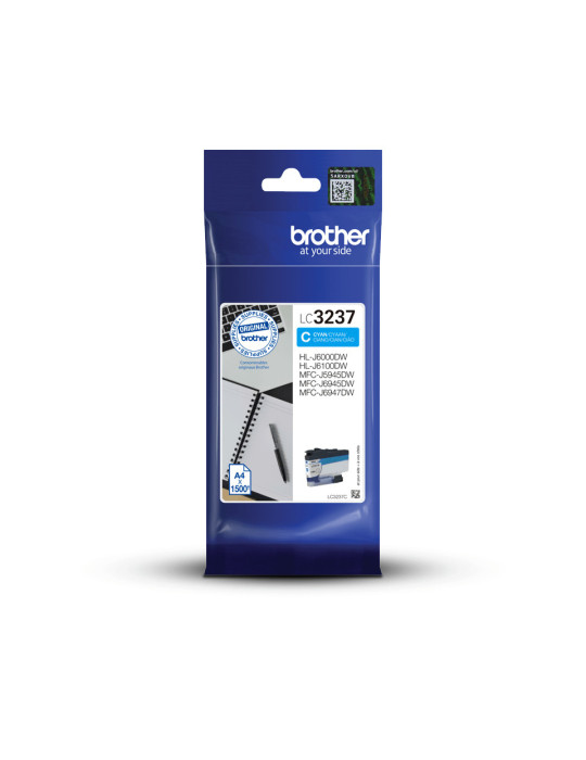Brother LC3237C mustekasetti 1 kpl Alkuperäinen Syaani